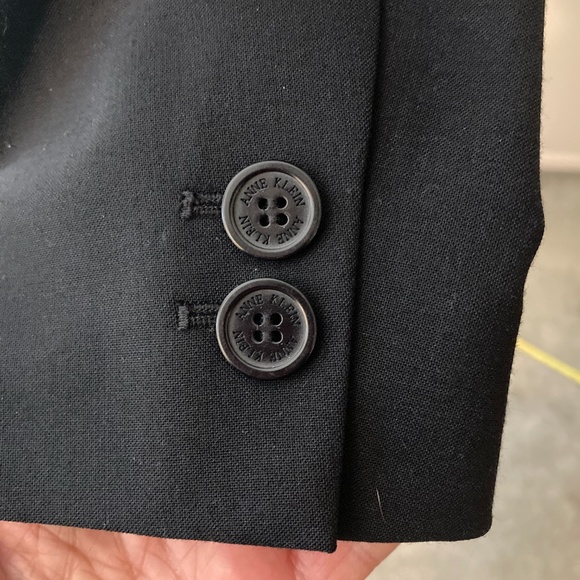 Anne Klein Jacket Blazer, Navy, S 4P - Picture 6 of 12